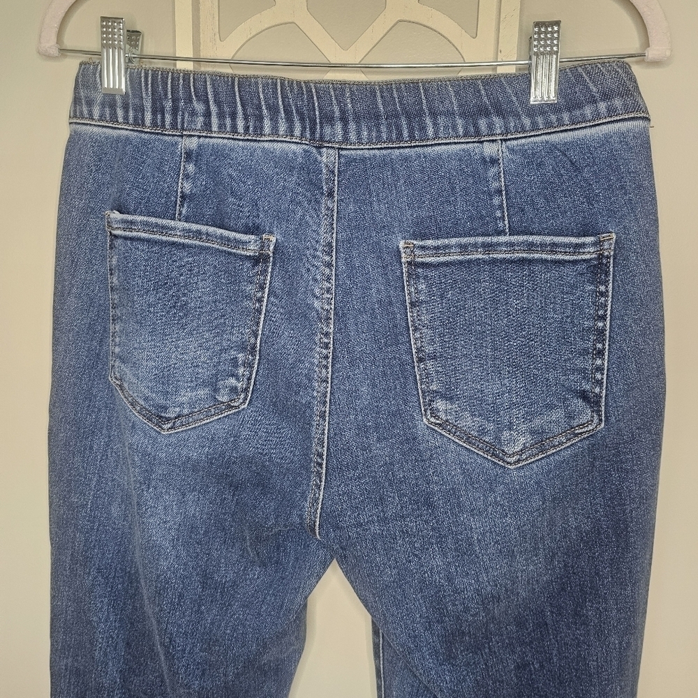 Risen Los Angeles Denim Utility Chore Jogger Soft Stretchy Tie Fronts Jeans - Picture 7 of 12
